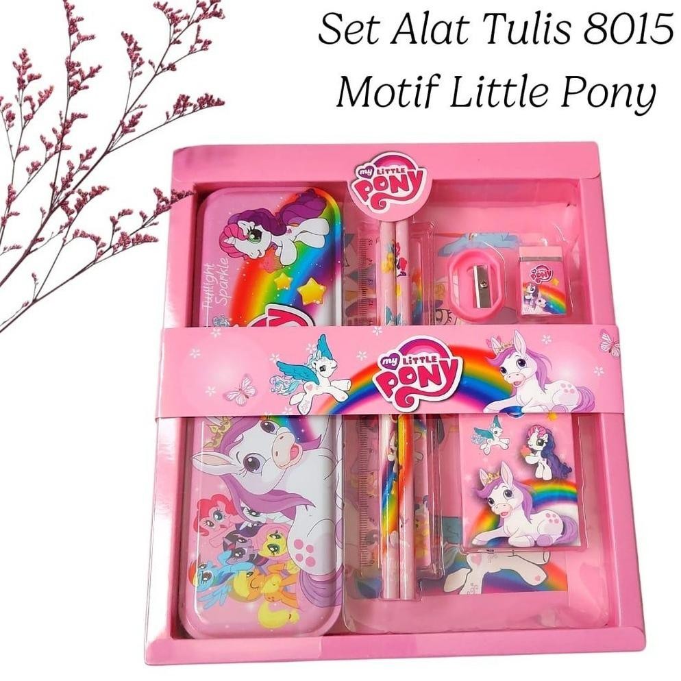 

gh-56 8015 Paket alat Tulis + kotakpensil / Souvenir Ulang Tahun ATK Set Anak karakter Original