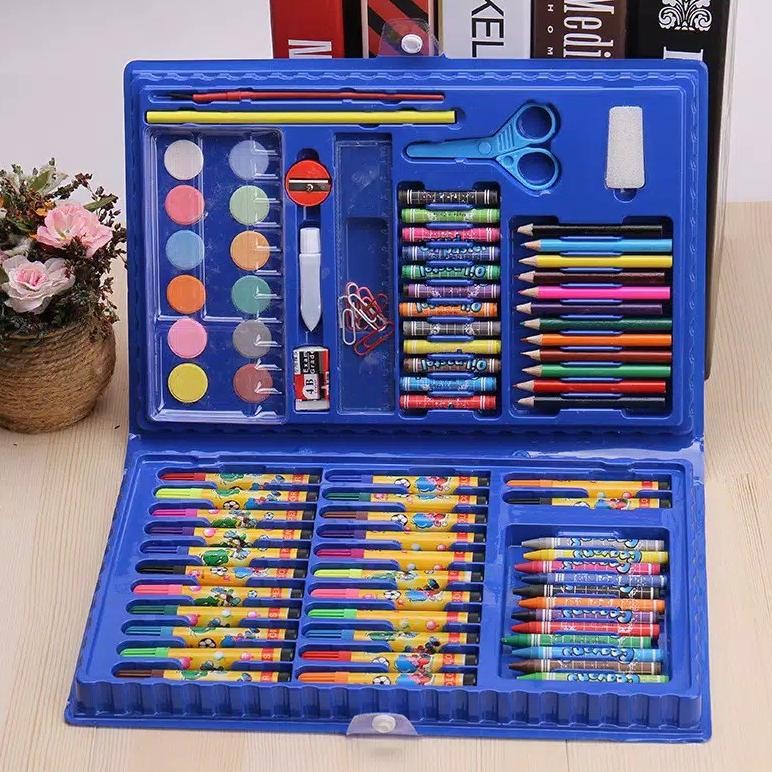 

hj-43 Crayon Anak Set 86pcs / Krayon Mewarnai Anak 86pcs / Pensil Warna Set 86pcs Premium