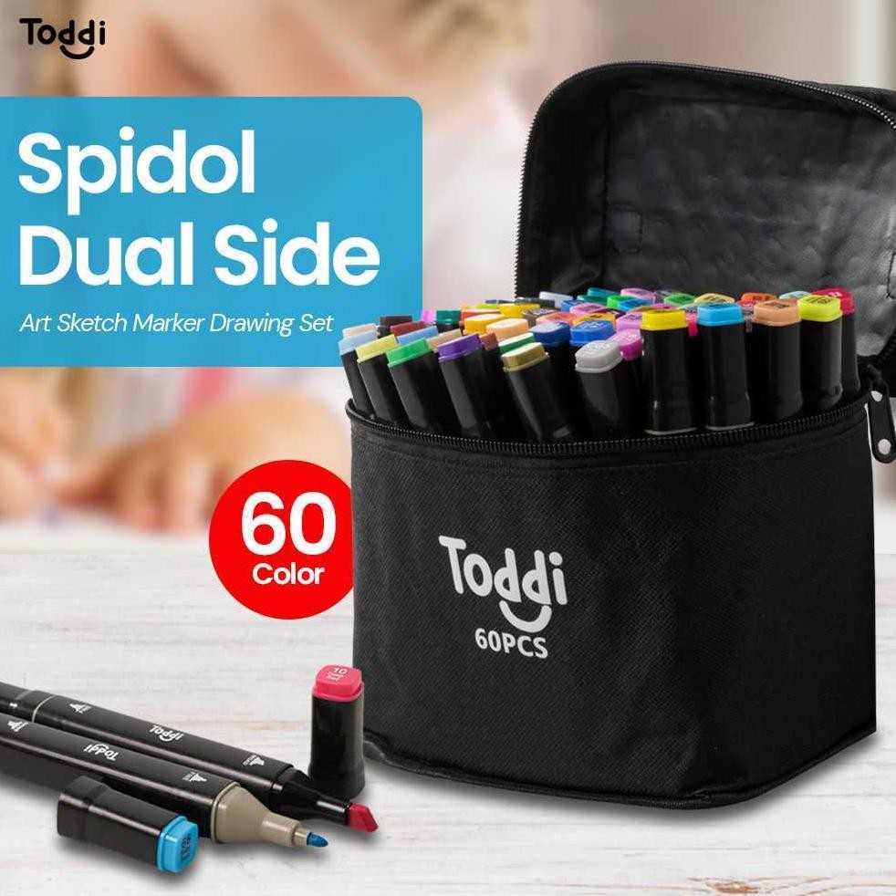 

Terbaru Toddi Spidol Dual Side Fine Art Brush Art Marker Set 1.0 and 6.0mm Tip Terlaris