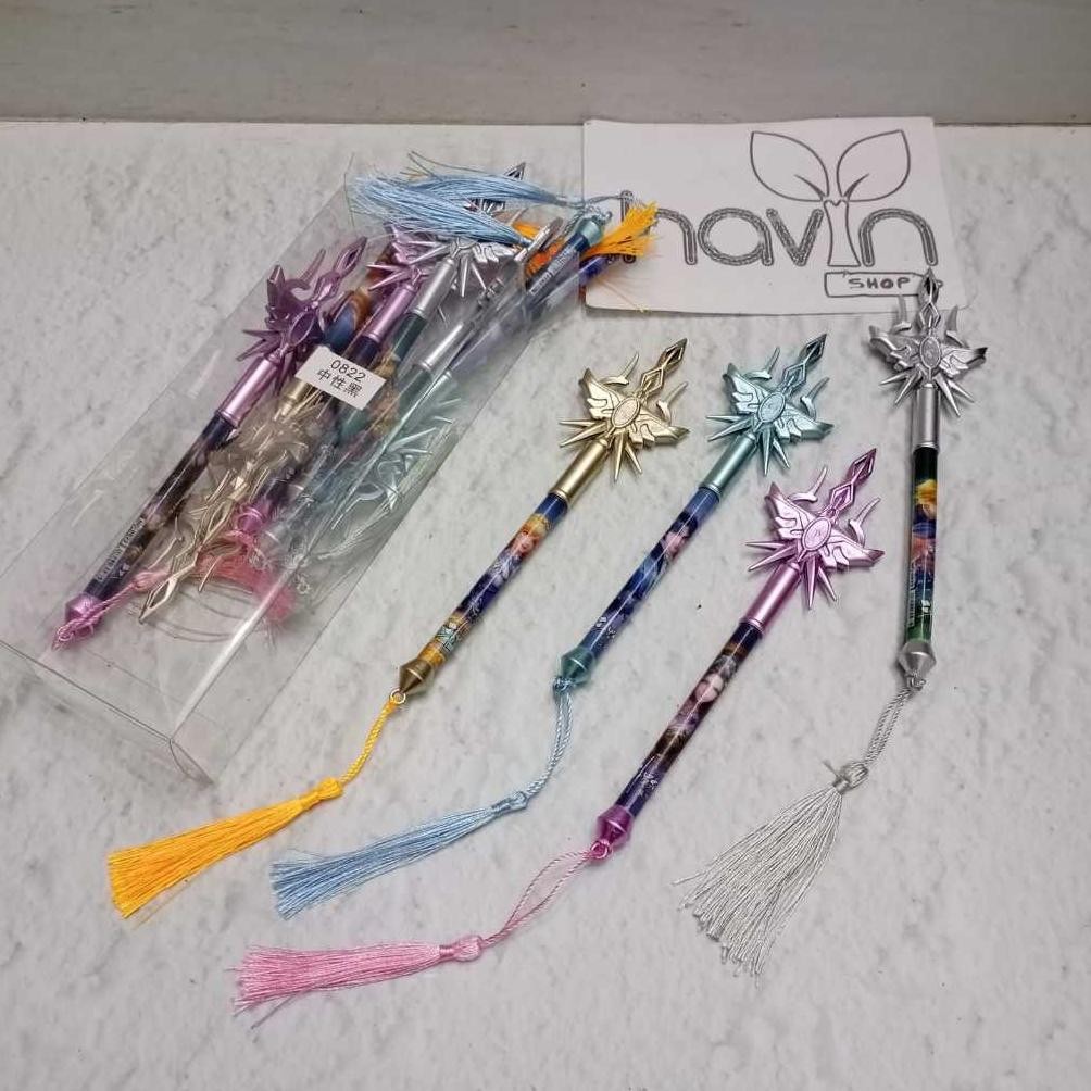 

UFO-2025 (12PC) PEN GEL motif COWO PENA PULPEN Hemat