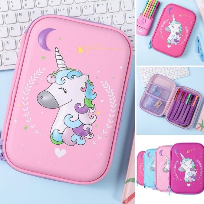 

Tempat Pensil 3D Unicorn Kotak Pensil Unicorn Rambut Kado Ultah Anak BS