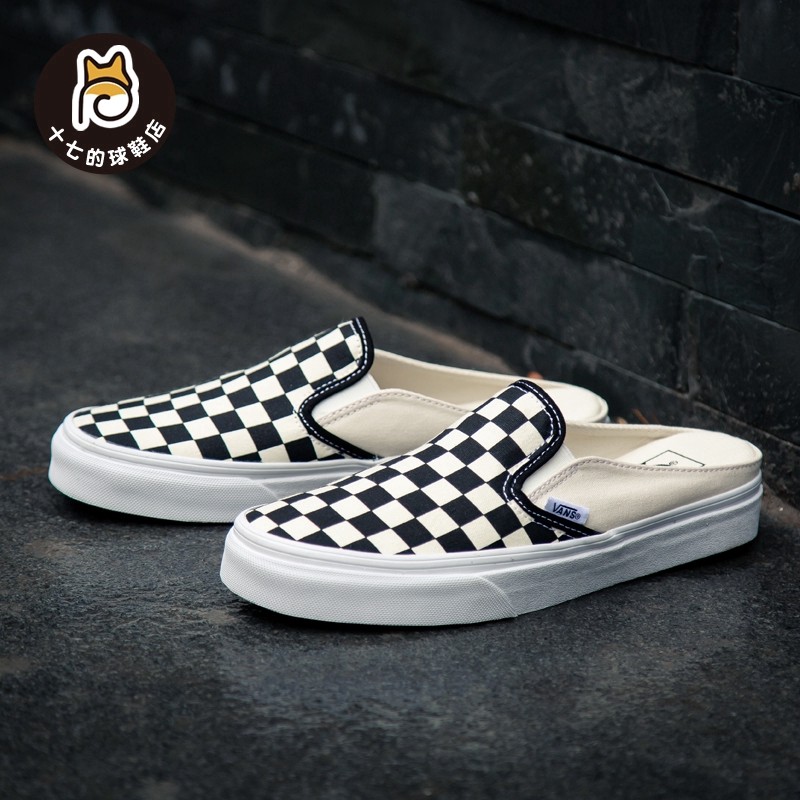 

Sepatu Vans slip on sepatu kanvas wanita papan catur setengah Trailer Mule vn0004kteo1 |RcvS6rw0|