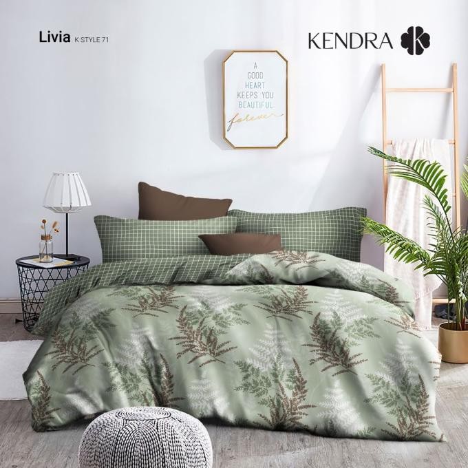 BEBAS ONGKIR - Sprei KENDRA MODERN 140x200 Tinggi 30 CM Motif Kartun Bunga Minimalis