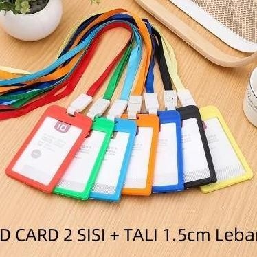 

Name Tag ID Card Holder Gantungan Kartu Nama Atau Panitia Satu Set Tali