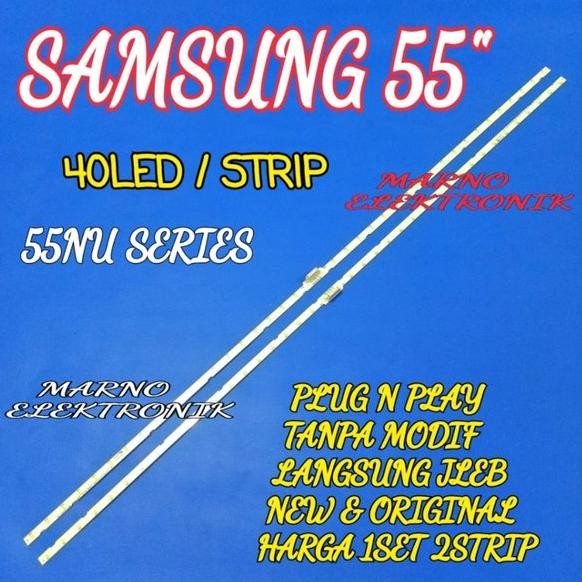 LAMPU BL BACKLIGHT LED TV SAMSUNG UA55NU7100K UA55NU7100 UA 55NU7100K 55NU7100 K 55 INCH UA55NU7300K