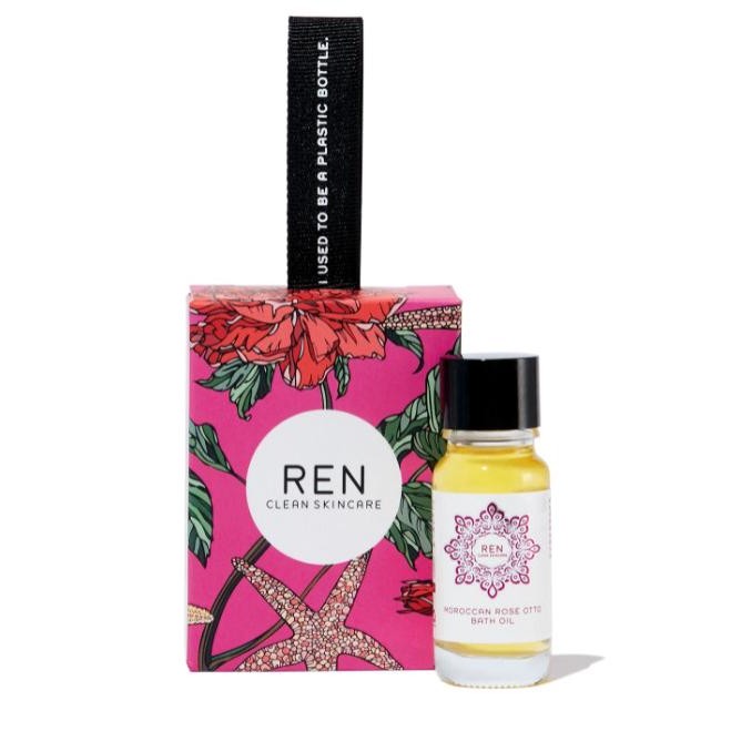 REN Clean Skincare Moroccan Rose Otto Bath Oil Stocking Stuffer