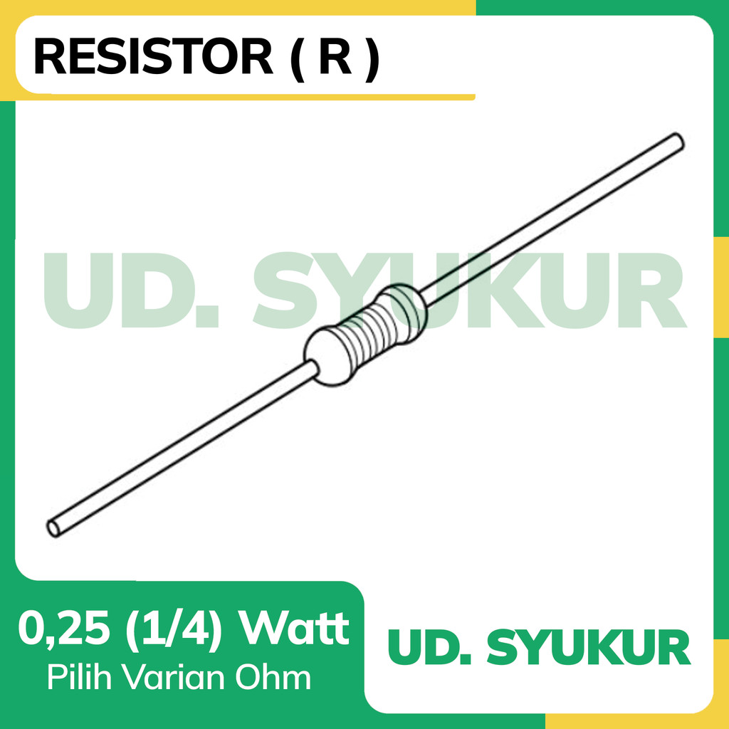 Resistor  1/4 Watt  10 Ohm - 90 Ohm   (  10 ohm, 11 ohm, 12 ohm, 15 ohm, 16 ohm, 18 ohm, 20 ohm, 22 
