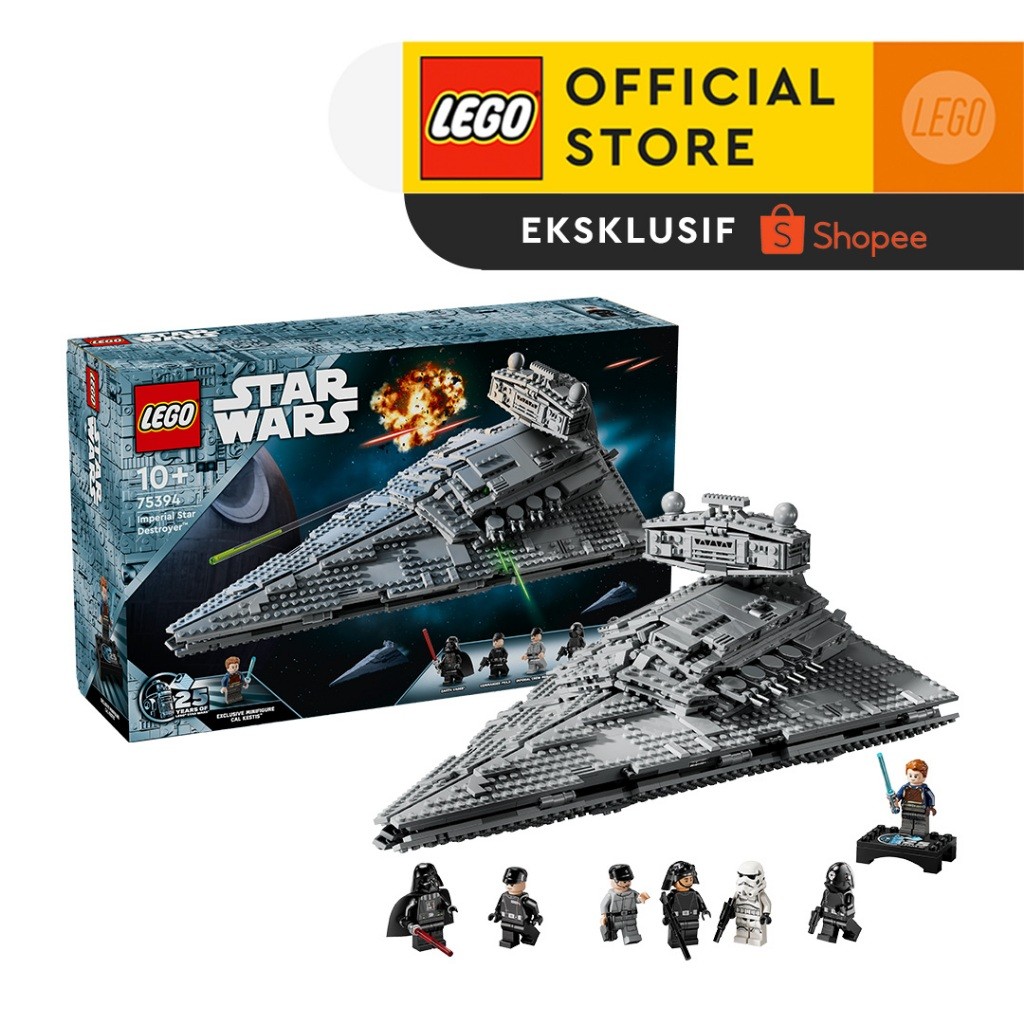 LEGO Star Wars 75394 Imperial Star Destroyer (1555 Pieces), Toys, Mainan Anak Laki Laki, Bricks