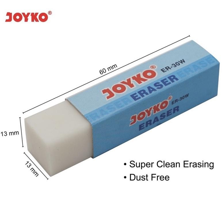 

ERASER PENSIL MEREK JOYKO / PENGHAPUS MEREK JOYKO ER-30W PUTIH / EB-30 HITAM / EB-30 WARNA(EB-30CO)