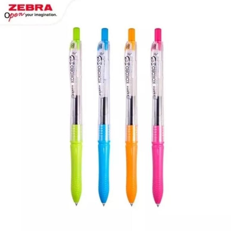 

ORIGINAL PEN ZEBRA KOKORO SWEET GEL 0.5 (12PCS) / PEN KOKORO SWEET GEL MIXED BODY COLORS bas-12