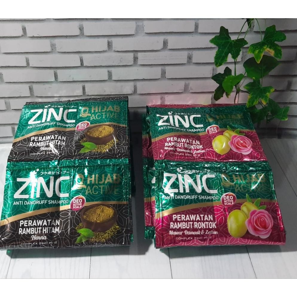 Zinc Shampoo Sachet Renceng - 1 renceng 24 Sachet