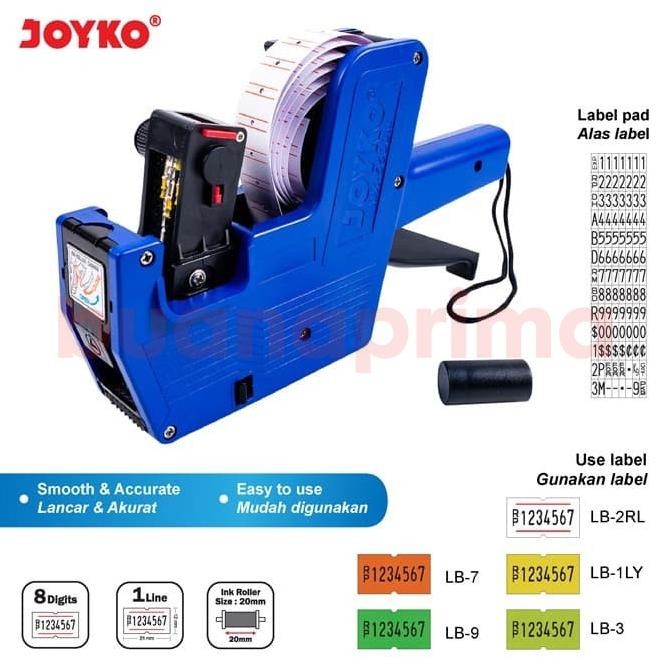 

TERMURAH Alat Label Harga Joyko 1 Lines 8 Digits MX 5500M Mesin Stiker 5500 1 Baris ke-21