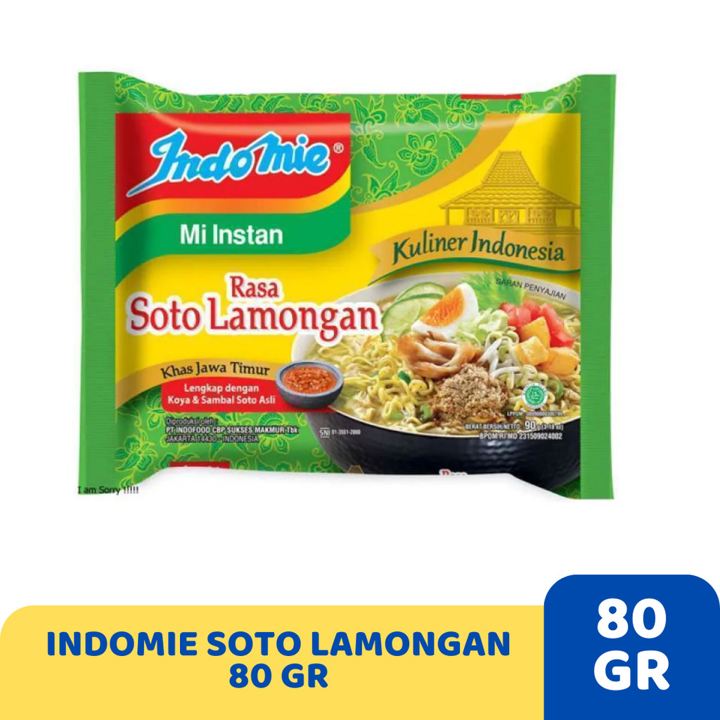 

INDOMIE SOTO LAMONGAN 80 GR