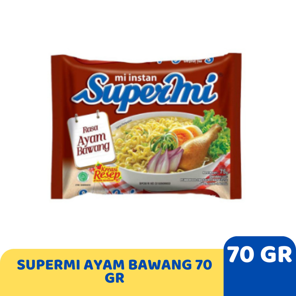

SUPERMI AYAM BAWANG 70 GR
