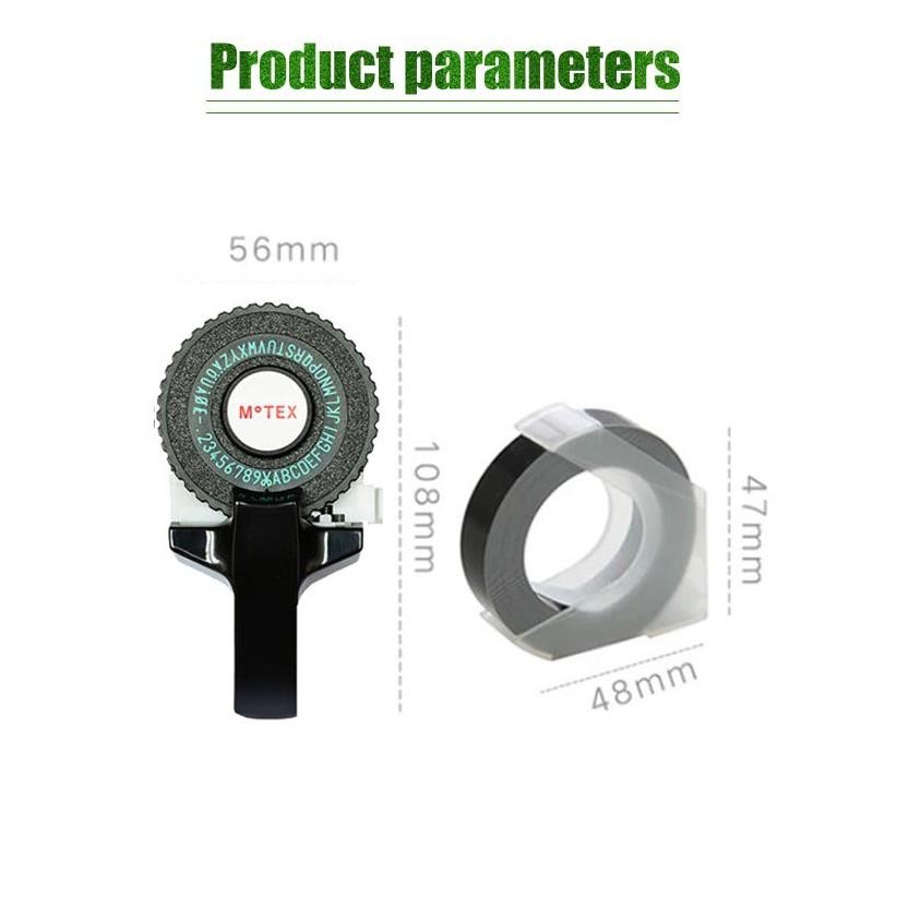 

Hobi & Koleksi Lainnya MoTEX Manual Embossing Label Maker Machine Letter Typewriter Printer Refill Tape Cutting Tape Label