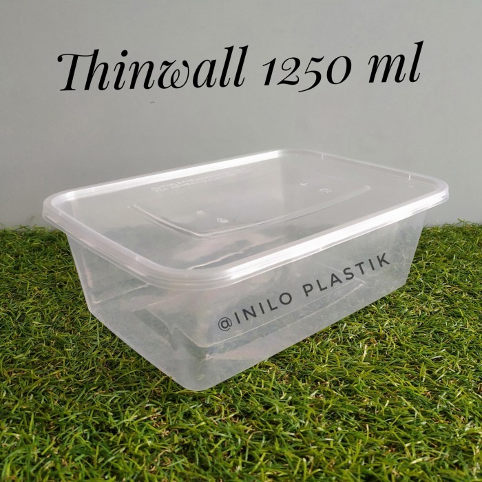 

Terbaru 25pcs thinwall 1250 ml kotak makan plastik / Tempat makan plastik - FP-L Limited