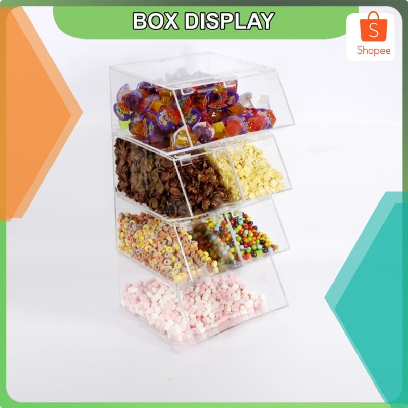 

Murah Kotak Tempat Topping Candy Box Akrilik Bundling B Keren
