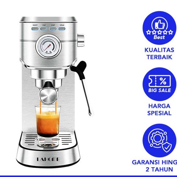 Lahome Mesin Espresso 20 Bar Profesional Lk Frother Steam Wand