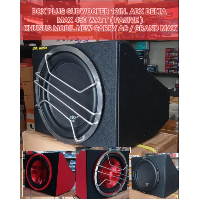 PALING OKK - SUBWOOFER PLUS BOX 12INCH MREK ADX DELTA 400WATT PASIVE (KHUSUS MOBIL NEW CARRY AC / GR