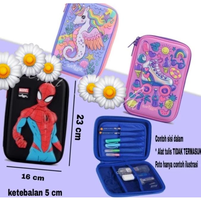 

KOTAK PENSIL TEMPAT PENSIL ORIGINAL SMIGGLE 3D HARDCASE EVA WATERPOOF SM88