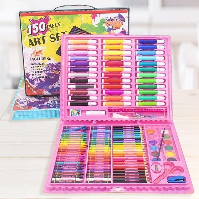 

uk-75 CRAYON 68/150/208 Alat Tulis Mewarnai dan Menggambar Anak Set Lengkap - Crayon Set Murah