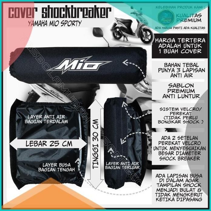 [NEW] PELINDUNG COVER SOKBREKER SHOCK BREAKER BELAKANG MOTOR MIO SMIL