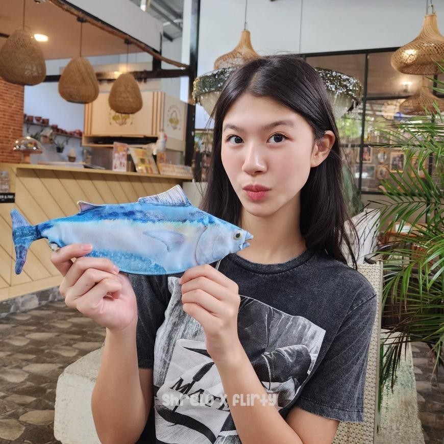 

ryu-56 Tempat Pensil ikan Pouch bentuk ikan atau tempat Makeup lucu unik untuk sekolah Viral