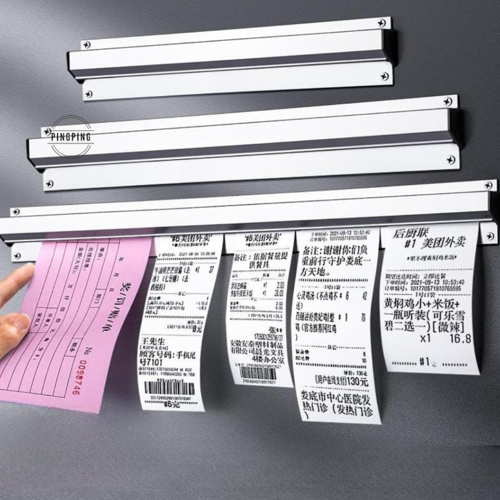 

Murah Bill Holder/ Receipt Holder/ Capitan Nota Stainless/Bill Holder/ Receipt Holder/ Capitan Nota Stainless 45X6 Cm/60*6Cm/90*6Cm/Penjepit Kertas Bon Bill Tab Grabber Aluminum Bill Holder Restaurant Getra Cafe Cuci Gudang
