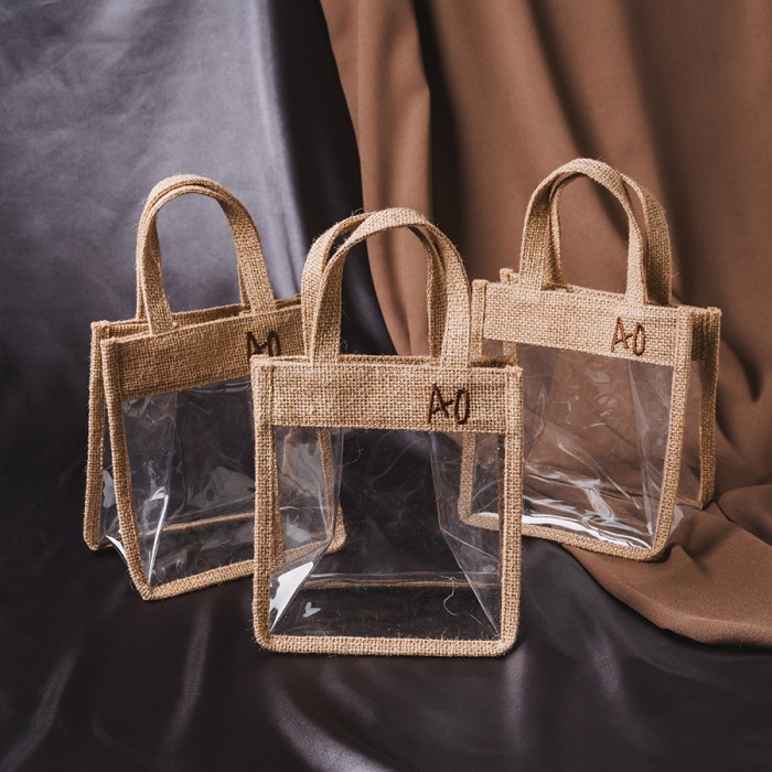 Tas Karung Goni Goodie Bag Hampers Souvenir Wedding - ka Transparan
