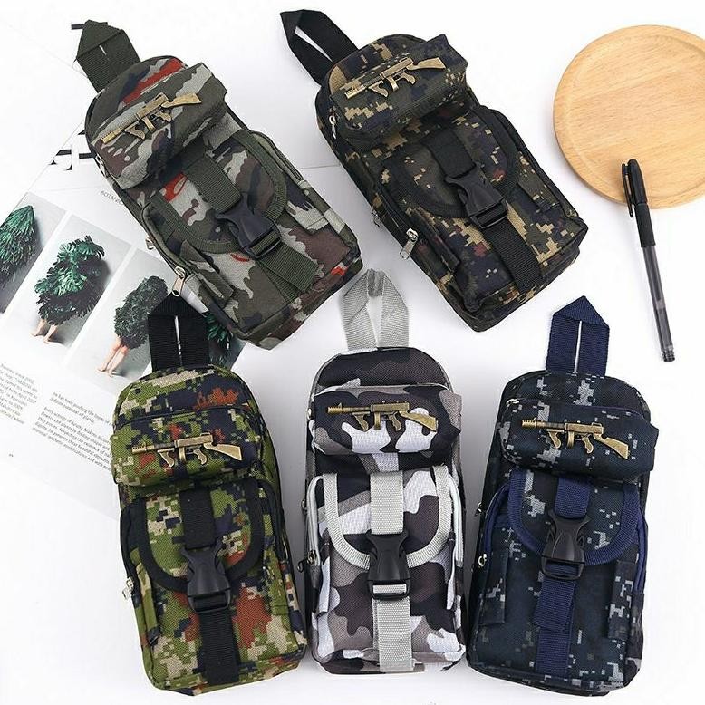 

ZX41 TEMPAT PENSIL ANAK COWOK LAKI LELAKI ABG REMAJA KULIAH DEWASA GAYA TENTARA Sale