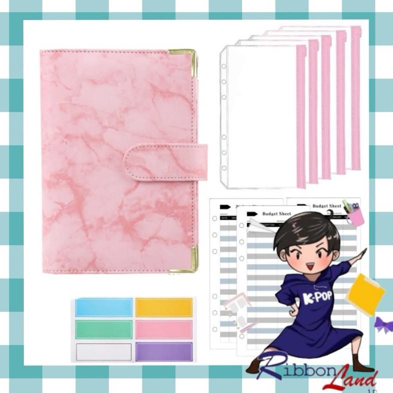 

GC27 Set A6 Lengkap Binder Kulit Marmer Nabung Hemat Murah