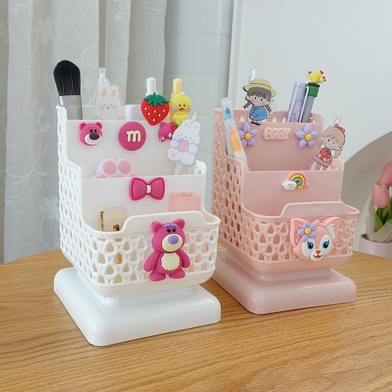 

Kotak Penyimpanan Modis Kompartemen Pena Kartun Multifungsi