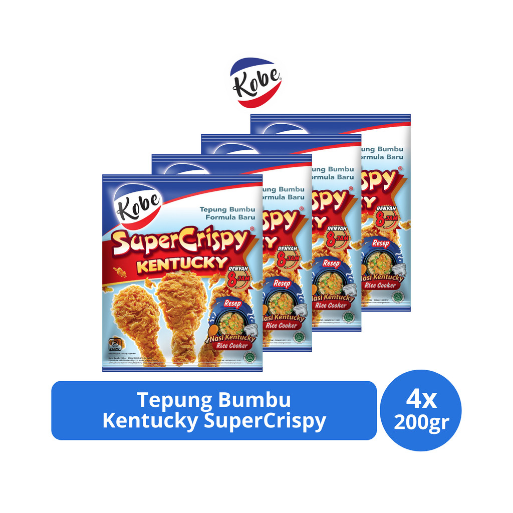 

Kobe Tepung Bumbu Kentucky SuperCrispy 200gr x 4 pcs