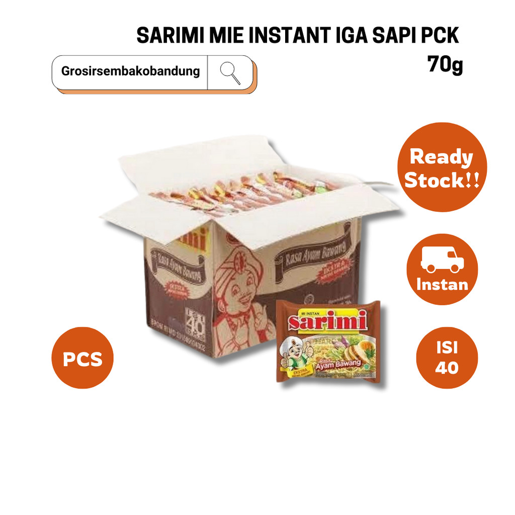 

SARIMI MIE INSTANT IGA SAPI PCK 70g - 1 Dus - Kota Bandung