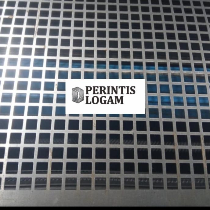 Plat Lubang Kotak 10X10 0.8 Mm 1 X 2 Meter Perforated | Material
