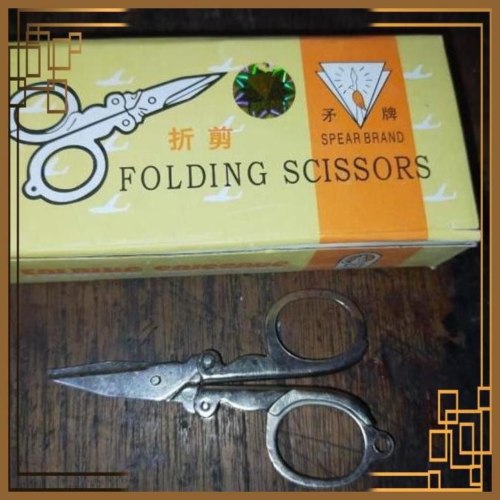 

[SGW] FOLDING SCISSORS SPEAR BRAND / GUNTING LIPAT KECIL STAINLESS