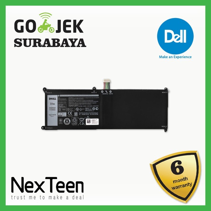 Baterai Laptop Deell Latitude 12 7275 12 E7275 7VKV9 Original