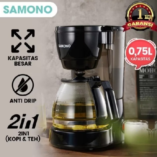 

\\\\\] Coffe Marker Mesin Kopi Multifungsi Samono 2in1 SW-CMB06B ( 750 ML)