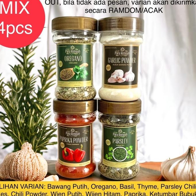 

X 4Pcs Paket Hemat Bisa Pilih Bumbu Dapur Para Rempah Pararempah