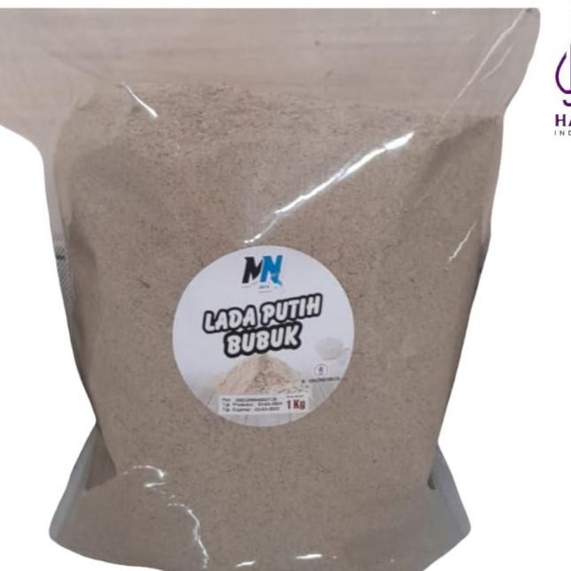 

Lada Putih Murni 1Kg / Pure White Pepper Powder 1Kg / Aneka Bumbu Rempah Bubuk /Masak / Spices / Merica