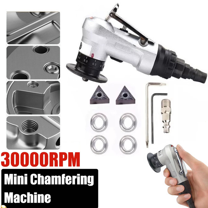 Terlaris Mini Pneumatic Chamfering 30000 Rpm 45 Degree Kemiringan 45 Derajat Kompresor Arc Hand-Held