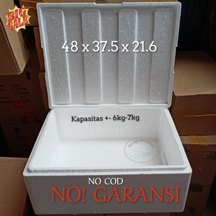 Paling Laris Sterofoam Box 6Kg Kotak Styrofoam Kapasitas 6-7Kg Sterofom Box Sayuran Dan Buah Buahan 