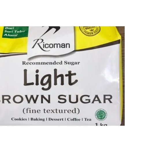 

Light Brown Sugar Ricoman 1Kg!!