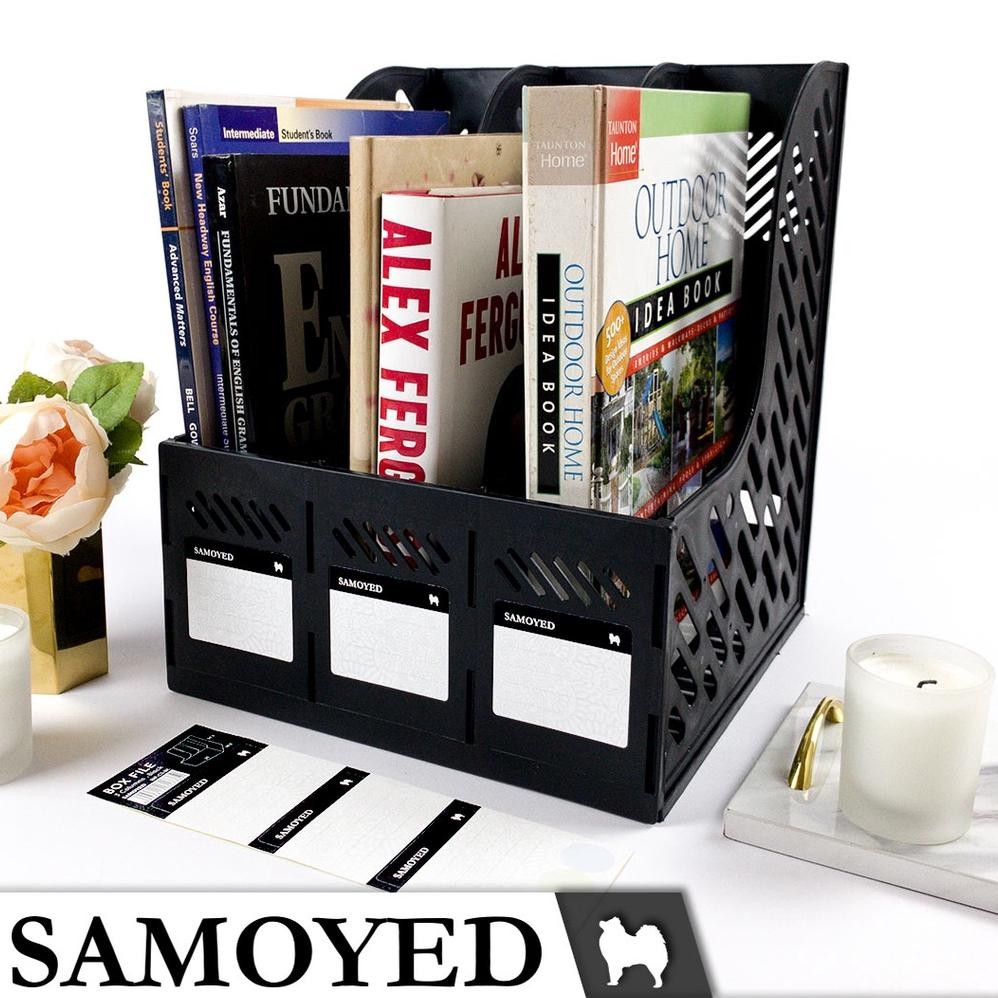 

Termurah Tempat / Kotak / Keranjang / Rak Plastik Dokumen / Majalah / Magazine / Box File 3 Columns / Kolom / Kotak / Sekat / Susun Samoyed Bxf-C3 HotSale