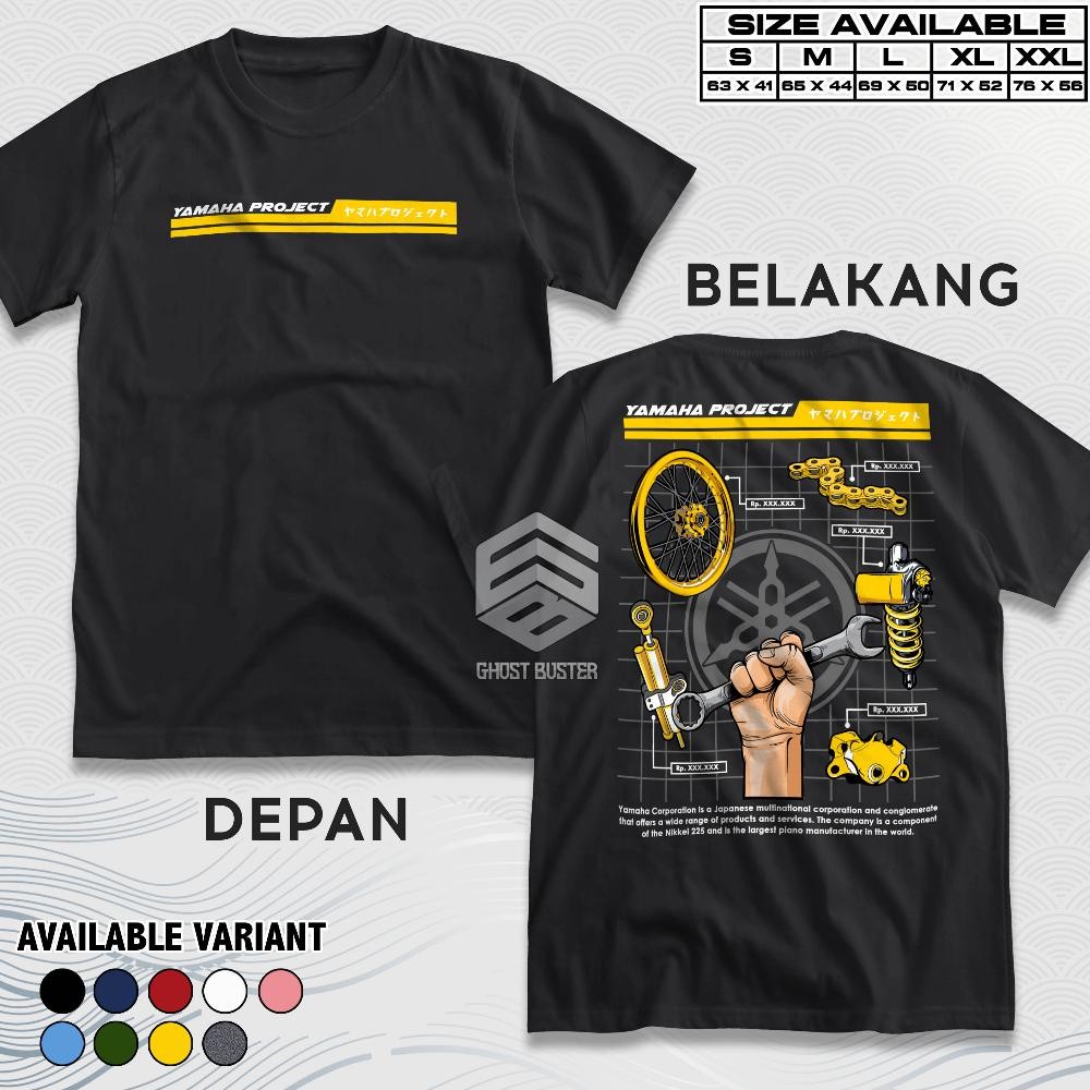 Promo Kaos Racing Yamaha Project Machine Shock Baju Distro Motor Herex Mekanik Tshirt Otomotif Gba38