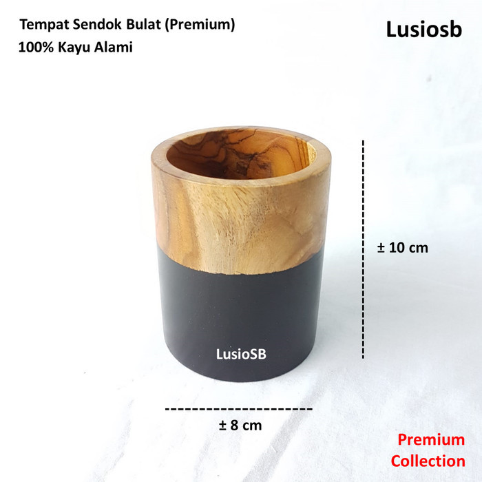 

Terbaru Tempat Sendok Makan Bulat / Tempat Peralatan Makan / Cutlery Holder - Duotone Hitam Limited