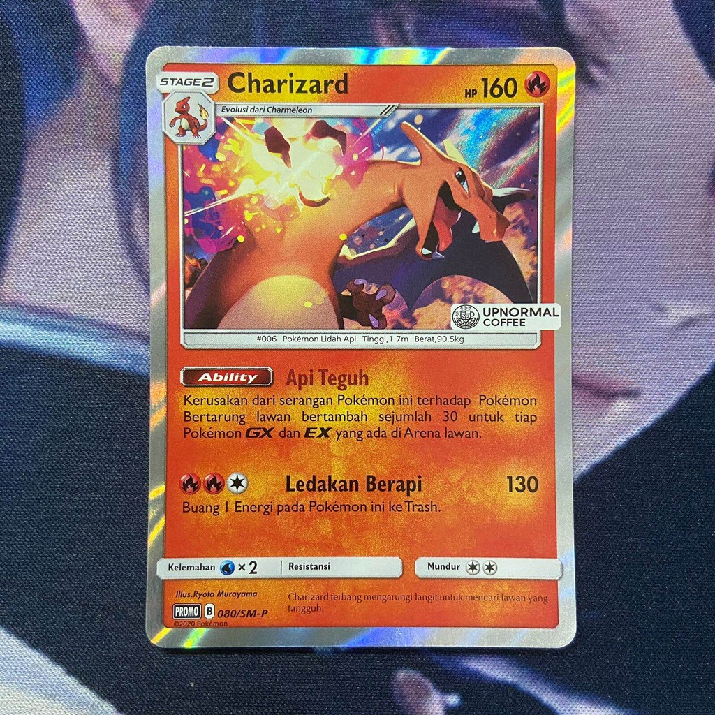 pokemon (ID) charizard upnormal coffee - PROMO 080/SM-P - FOIL