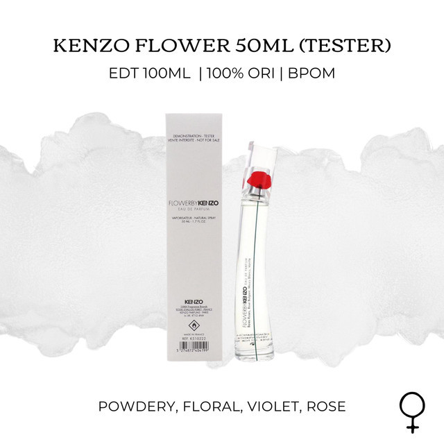 Parfum Kenzo Flower 50ml for Female Wanita - 100% Asli Original - Tester