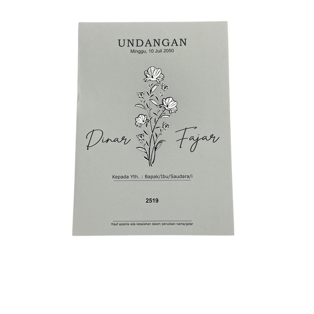 Undangan Blangko Erba 2519
