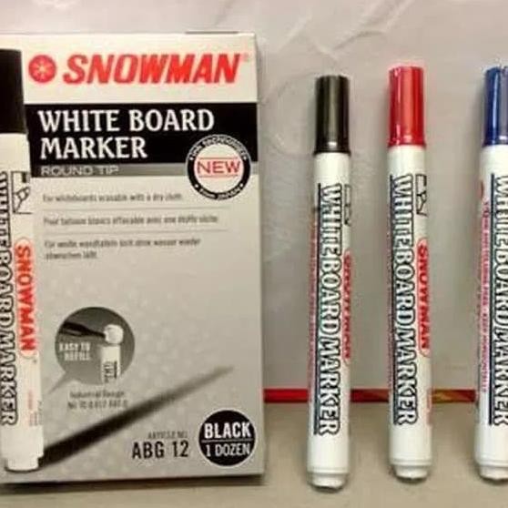 

Spidol Snowman Whiteboard / White Board Marker Papan Tulis Abg-12